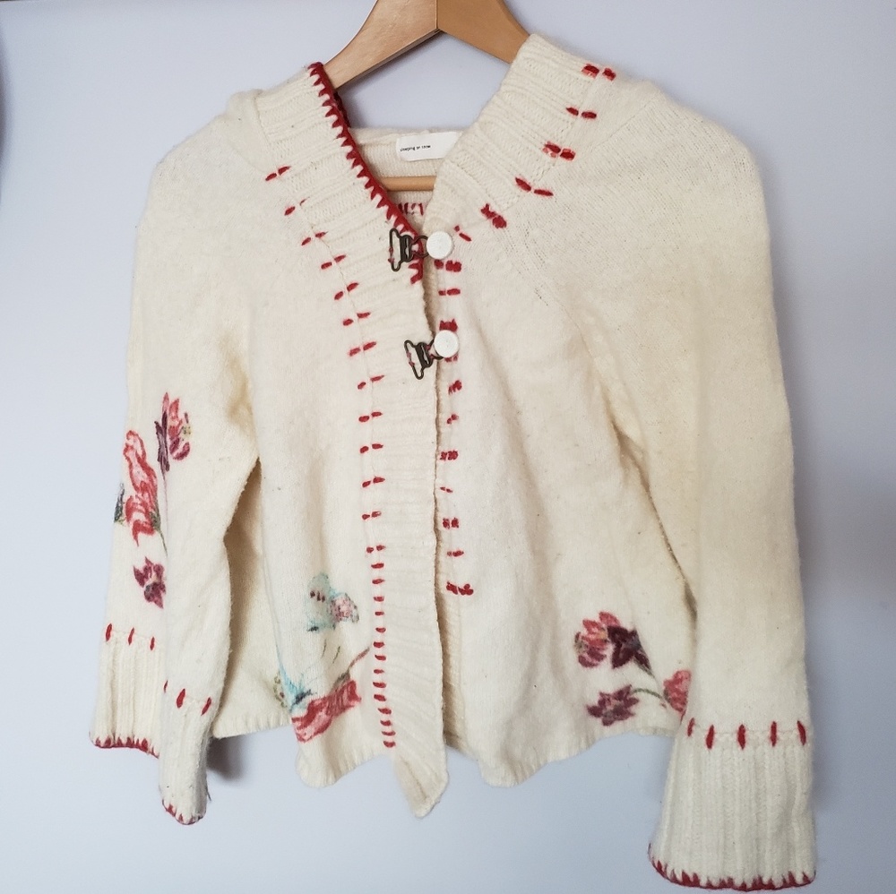 Anthropology sleeping on snow sweater